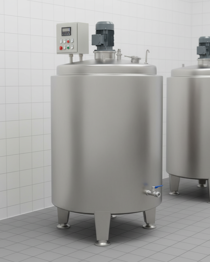 Home milk boiling tank