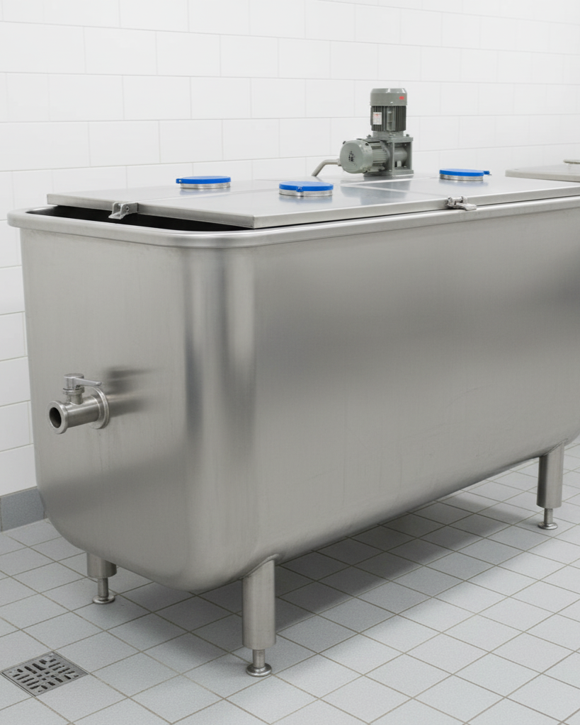 Home milk cooling tank (d shape)