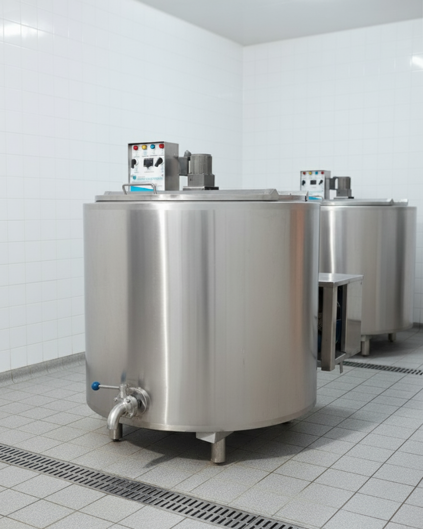 Home milk cooling tank (round shape side unit)