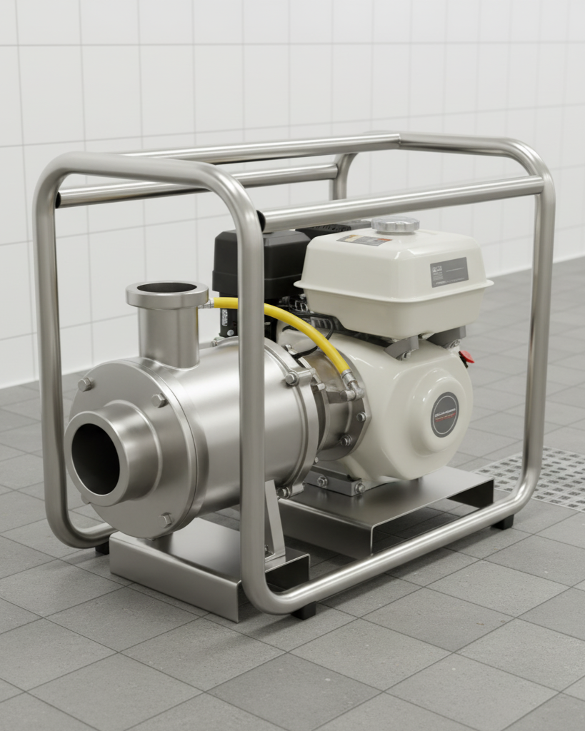 Home milk shifting pump (fuel operated)