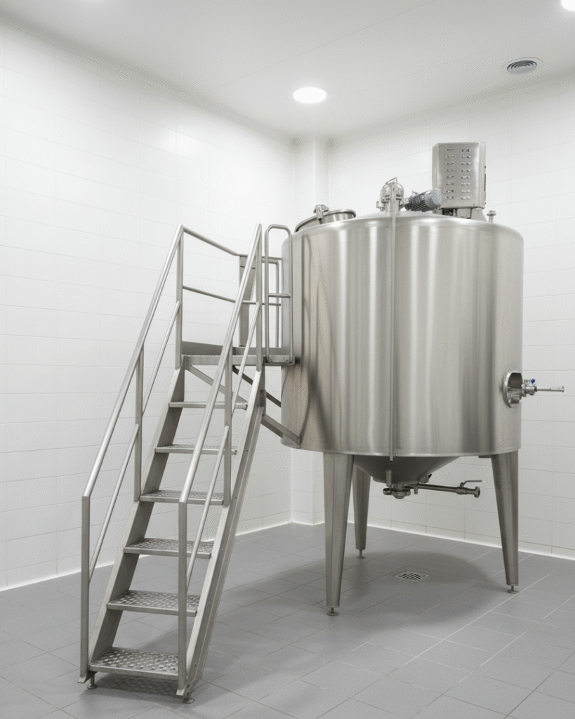 Home milk storage tank