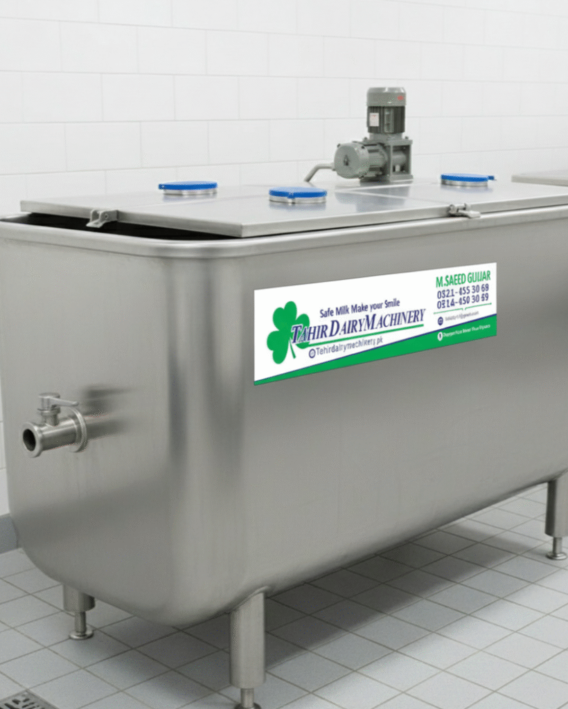 milk cooling tank (d shape)