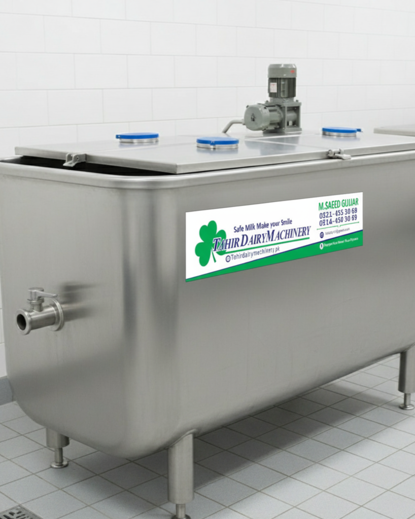 milk cooling tank (d shape)